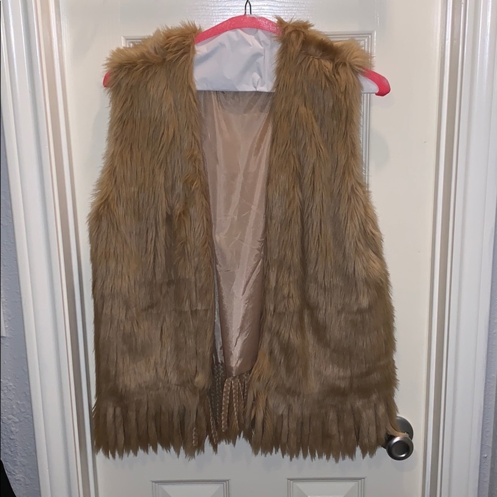 Sand Camel colored faux fur